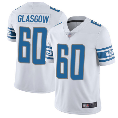 Detroit Lions Limited White Men Graham Glasgow Road Jersey NFL Football 60 Vapor Untouchable